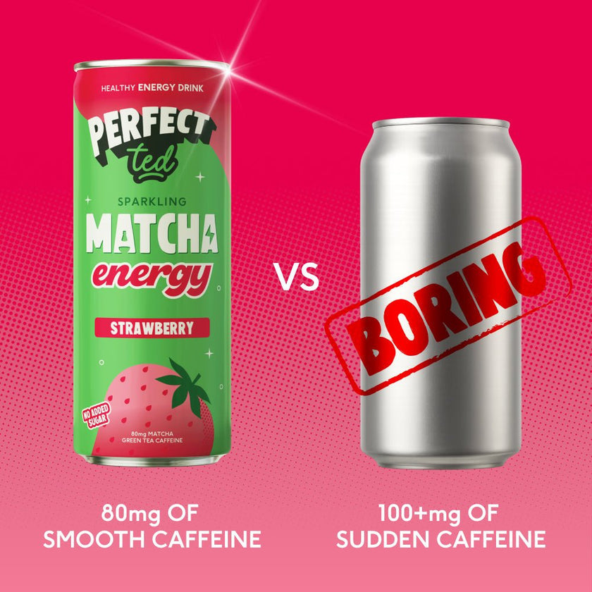 Perfect Ted Sparkling Matcha Energy Strawberry