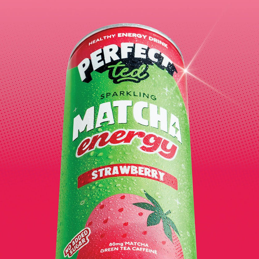 Perfect Ted Sparkling Matcha Energy Strawberry