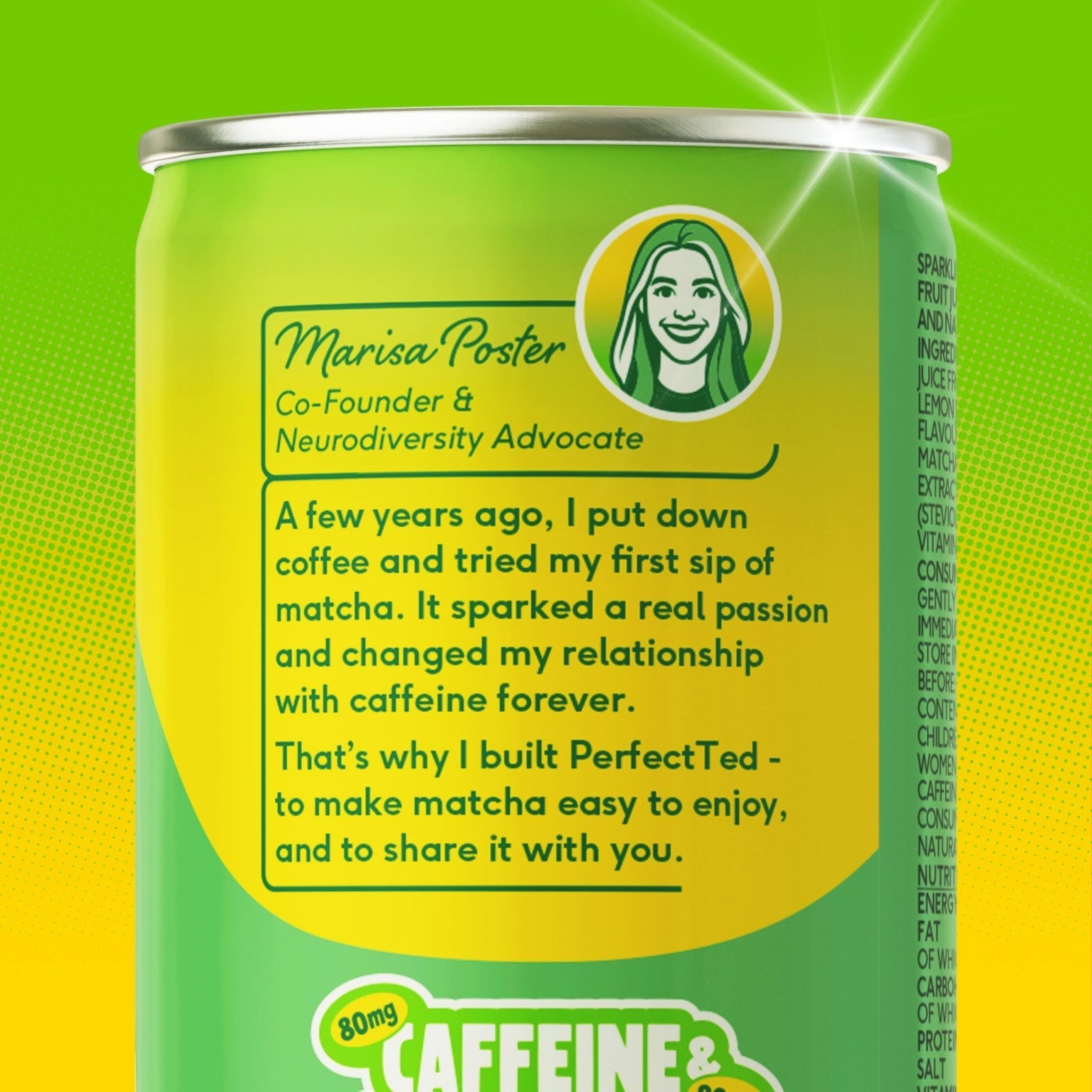 Perfect Ted Sparkling Matcha Energy Lemon Lime