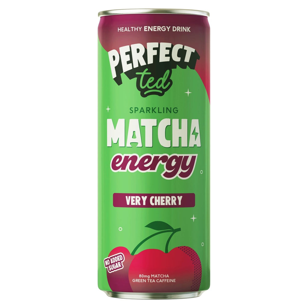 Perfect Ted Sparkling Matcha Energy Very Cherry
