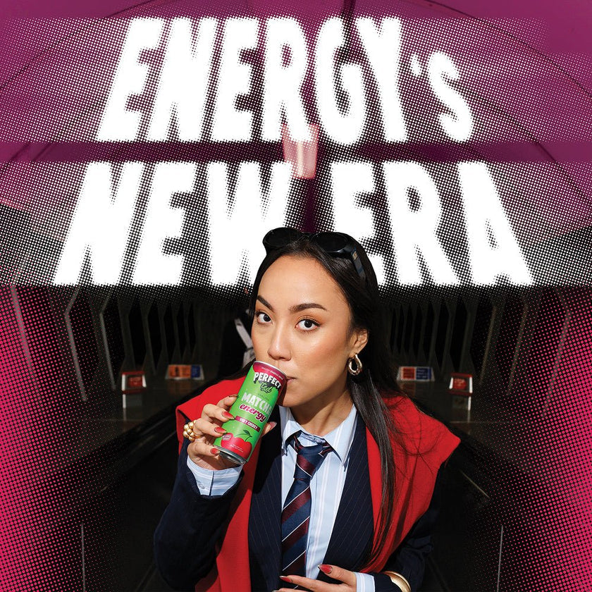 Perfect Ted Sparkling Matcha Energy Very Cherry