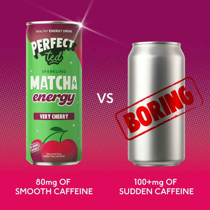 Perfect Ted Sparkling Matcha Energy Very Cherry