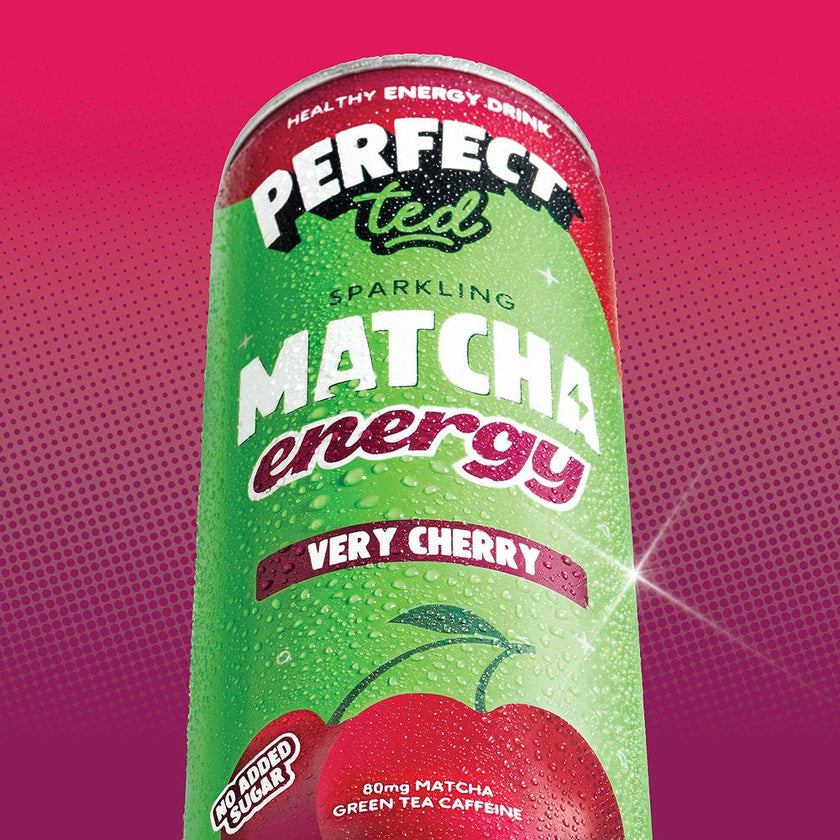 Perfect Ted Sparkling Matcha Energy Very Cherry