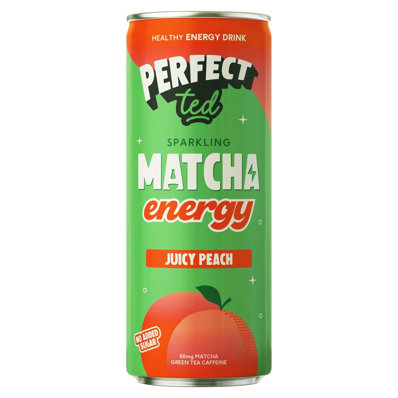 Perfect Ted Sparkling Matcha Energy Juicy Peach