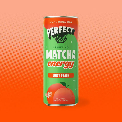 Perfect Ted Sparkling Matcha Energy Juicy Peach