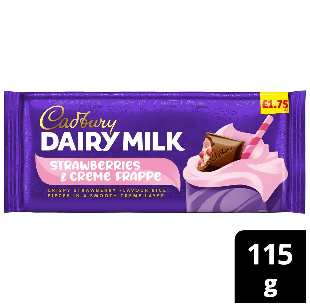 Cadbury Dairy Milk Strawberries & Creme Frappe