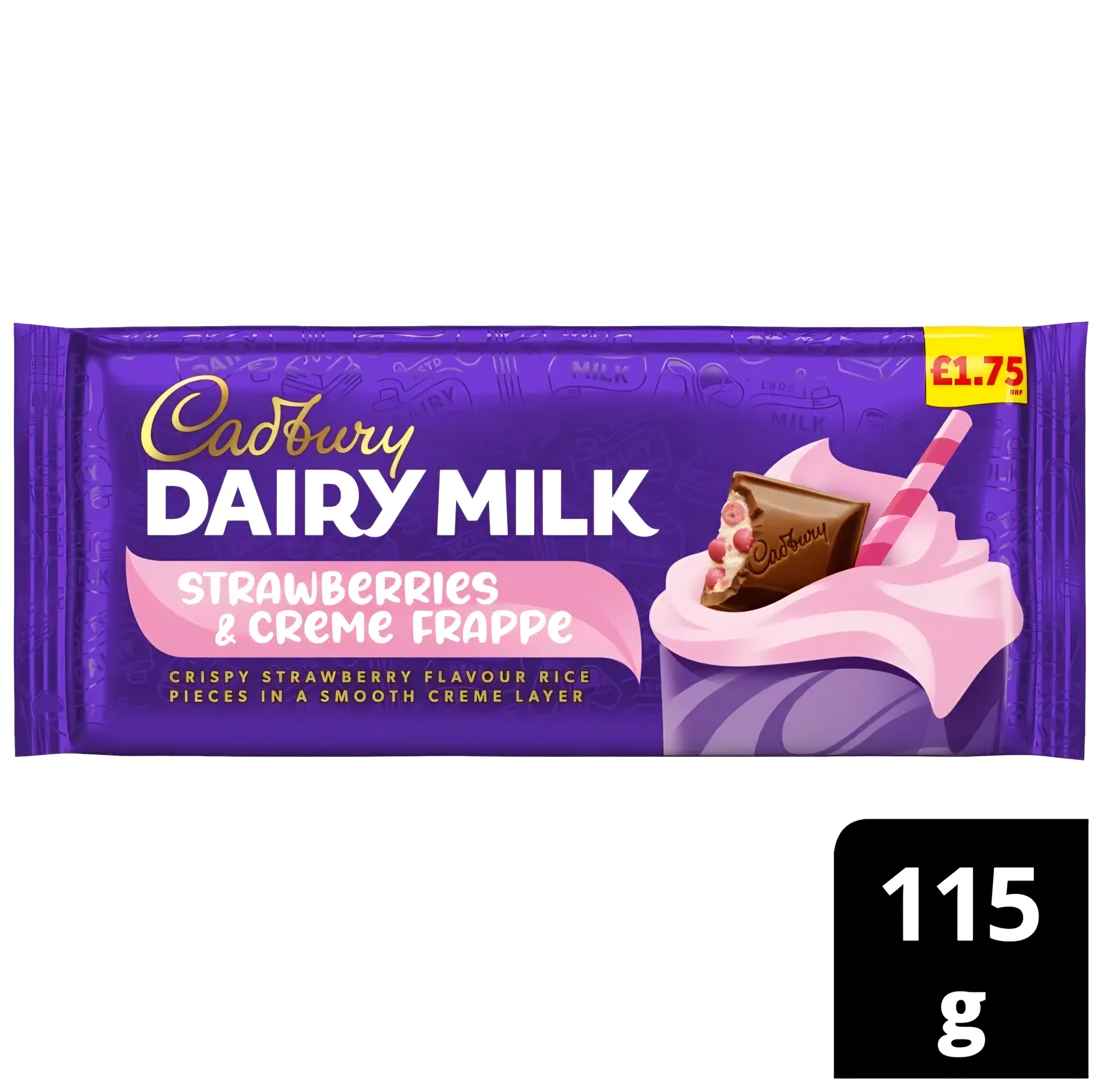 Cadbury Dairy Milk Strawberries & Creme Frappe
