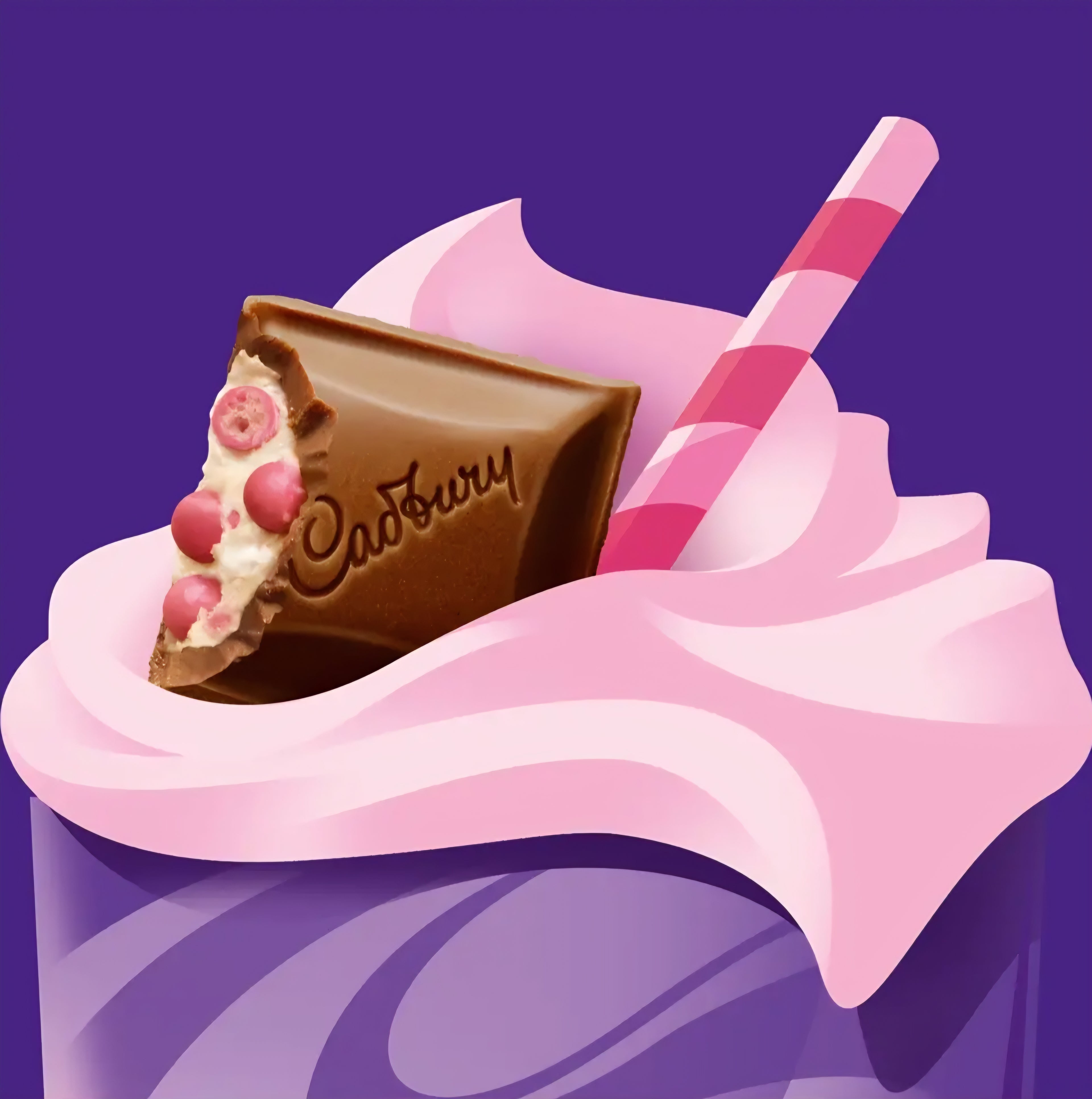 Cadbury Dairy Milk Strawberries & Creme Frappe