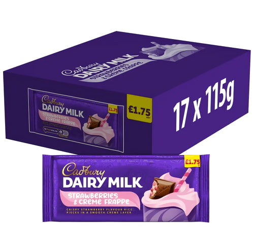 Cadbury Dairy Milk Strawberries & Creme Frappe