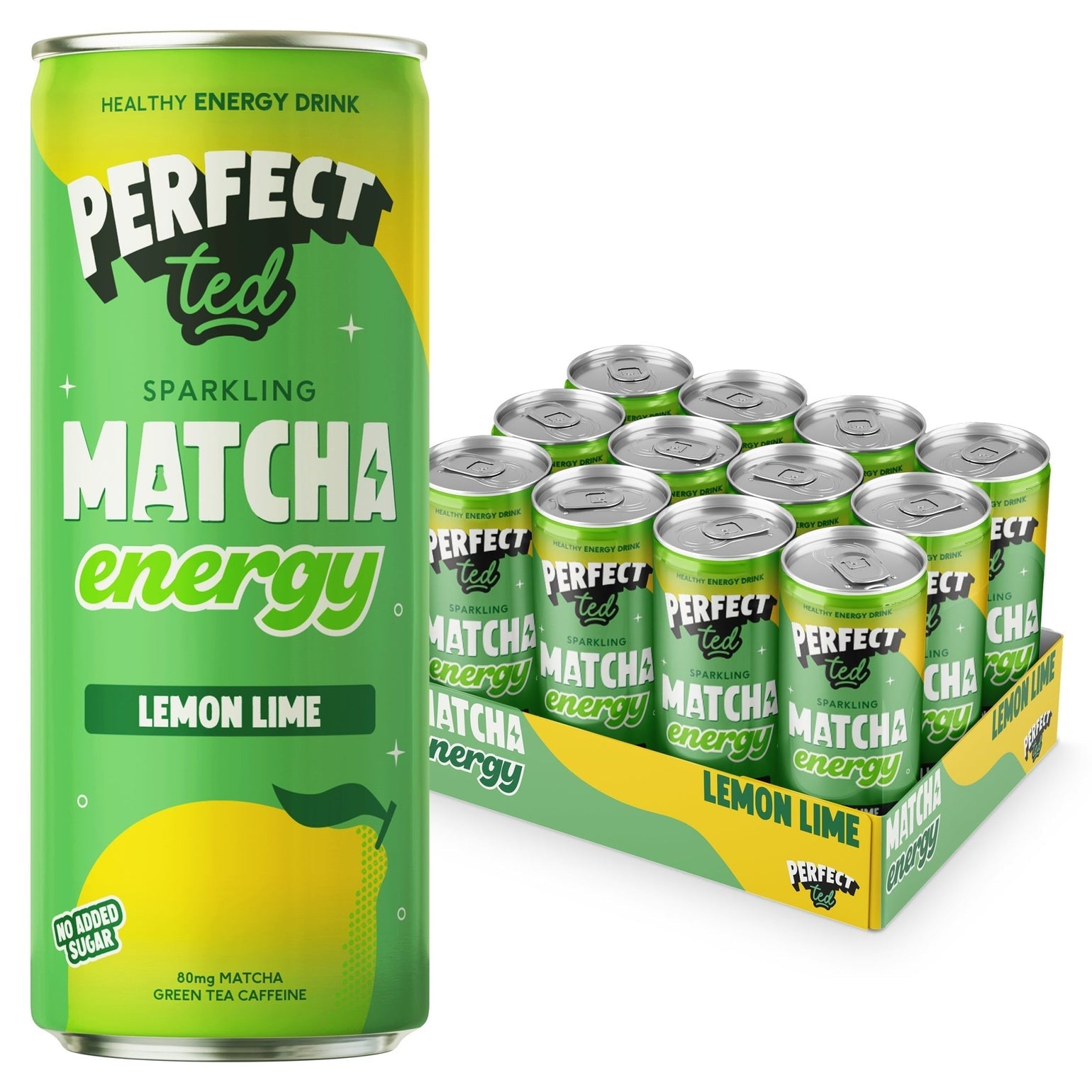 Perfect Ted Sparkling Matcha Energy Lemon Lime