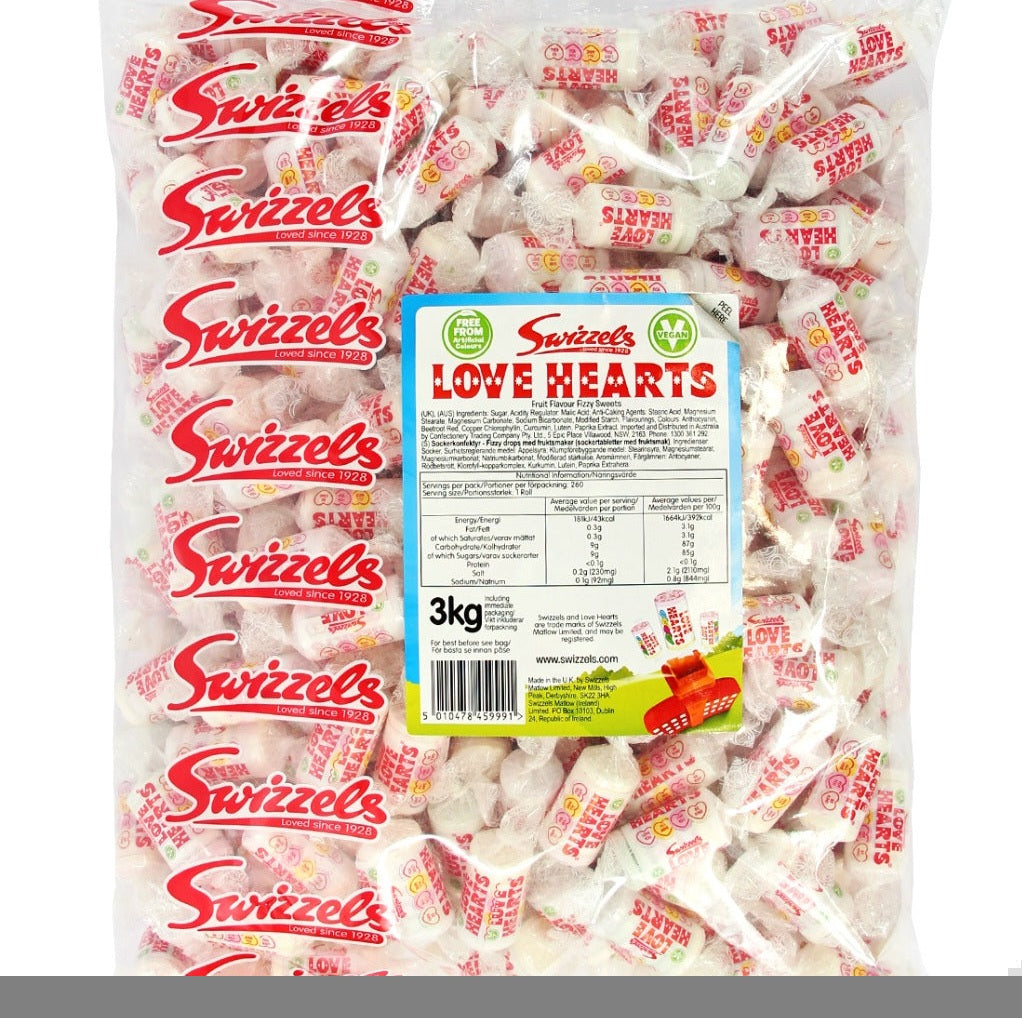 Swizzels Love Hearts Mini Rolls