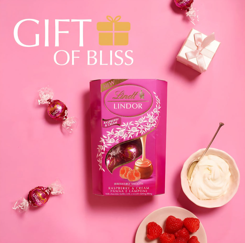 Lindt Lindor Raspberry & Cream 200g