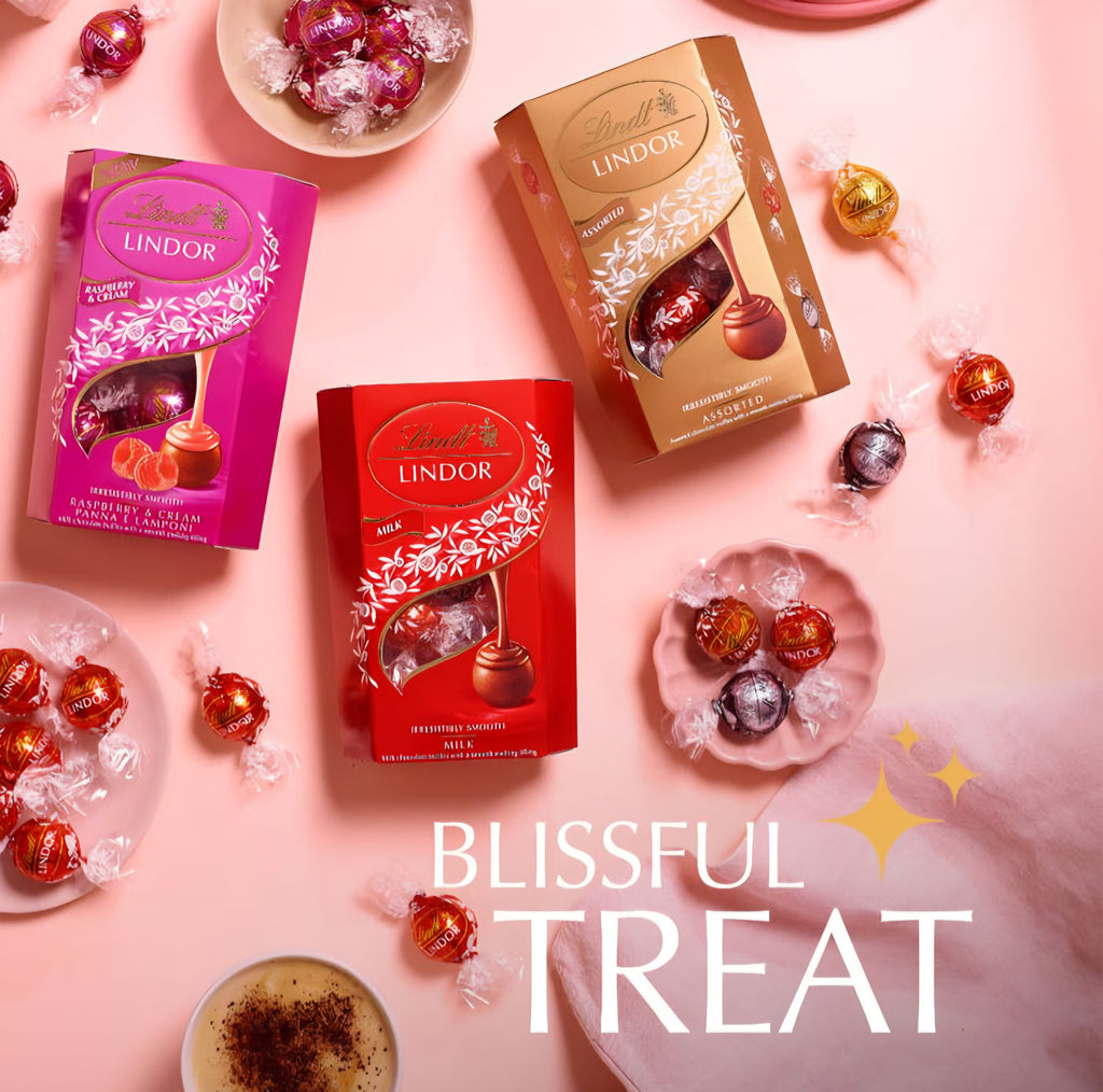 Lindt Lindor Raspberry & Cream 200g