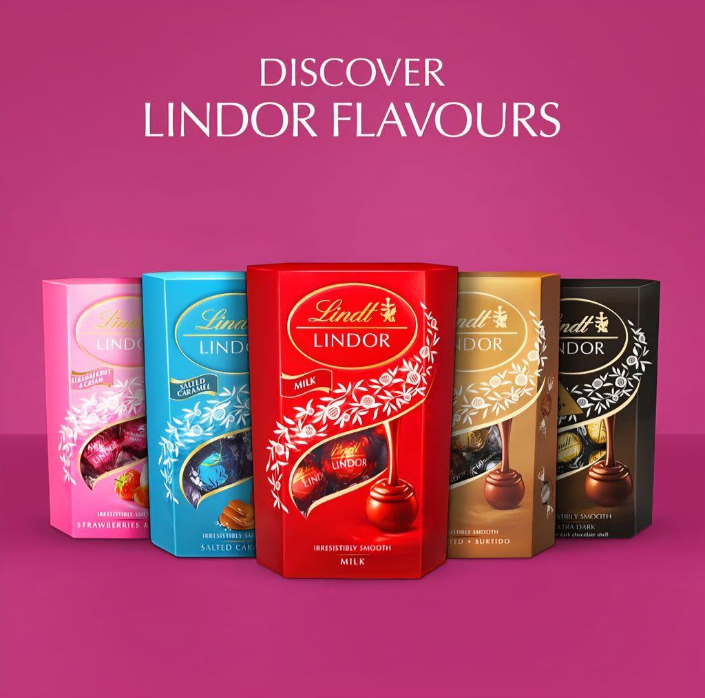 Lindt Lindor Raspberry & Cream 200g