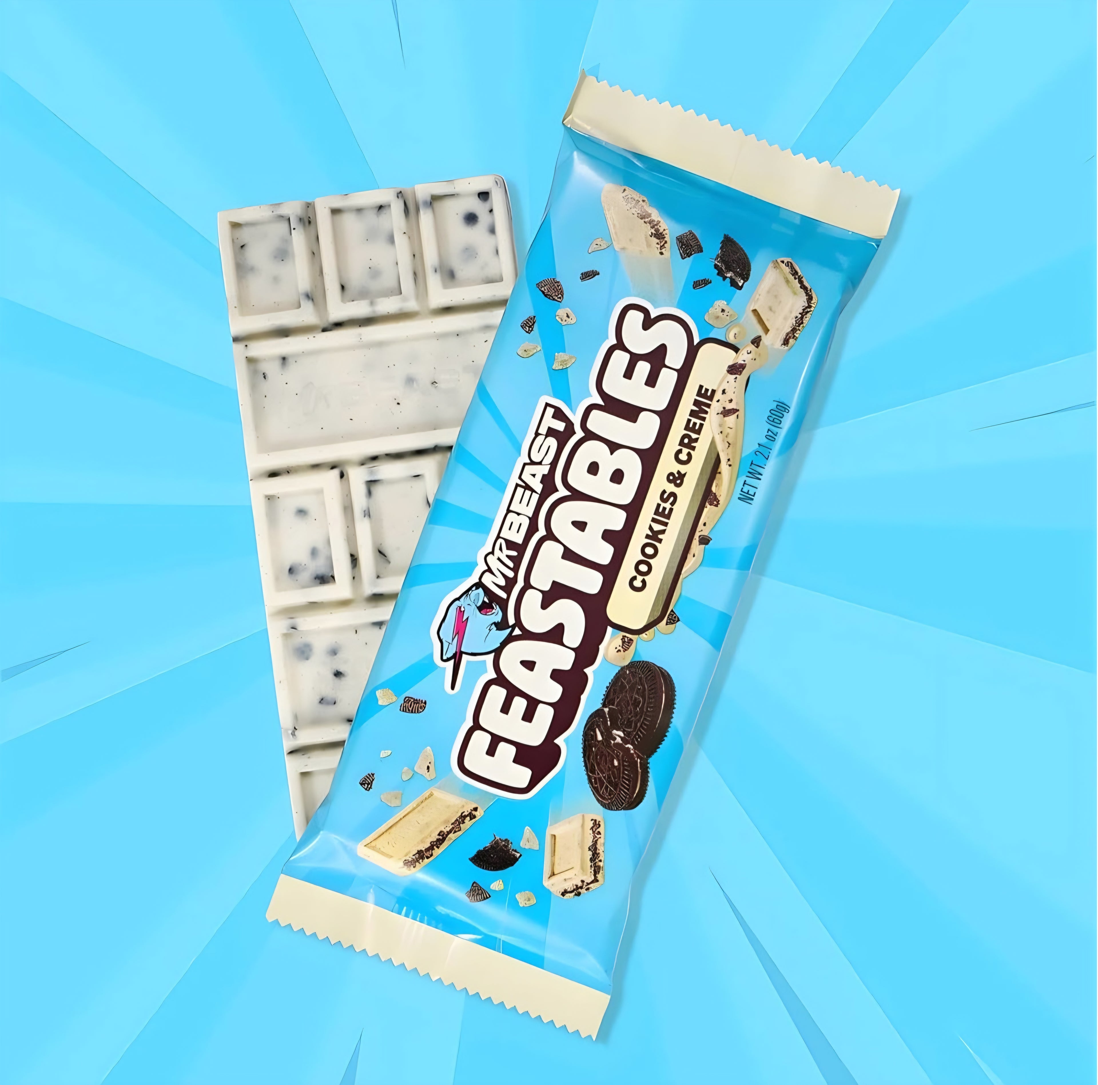 Mr Beast Feastables Cookies & Creme 60g