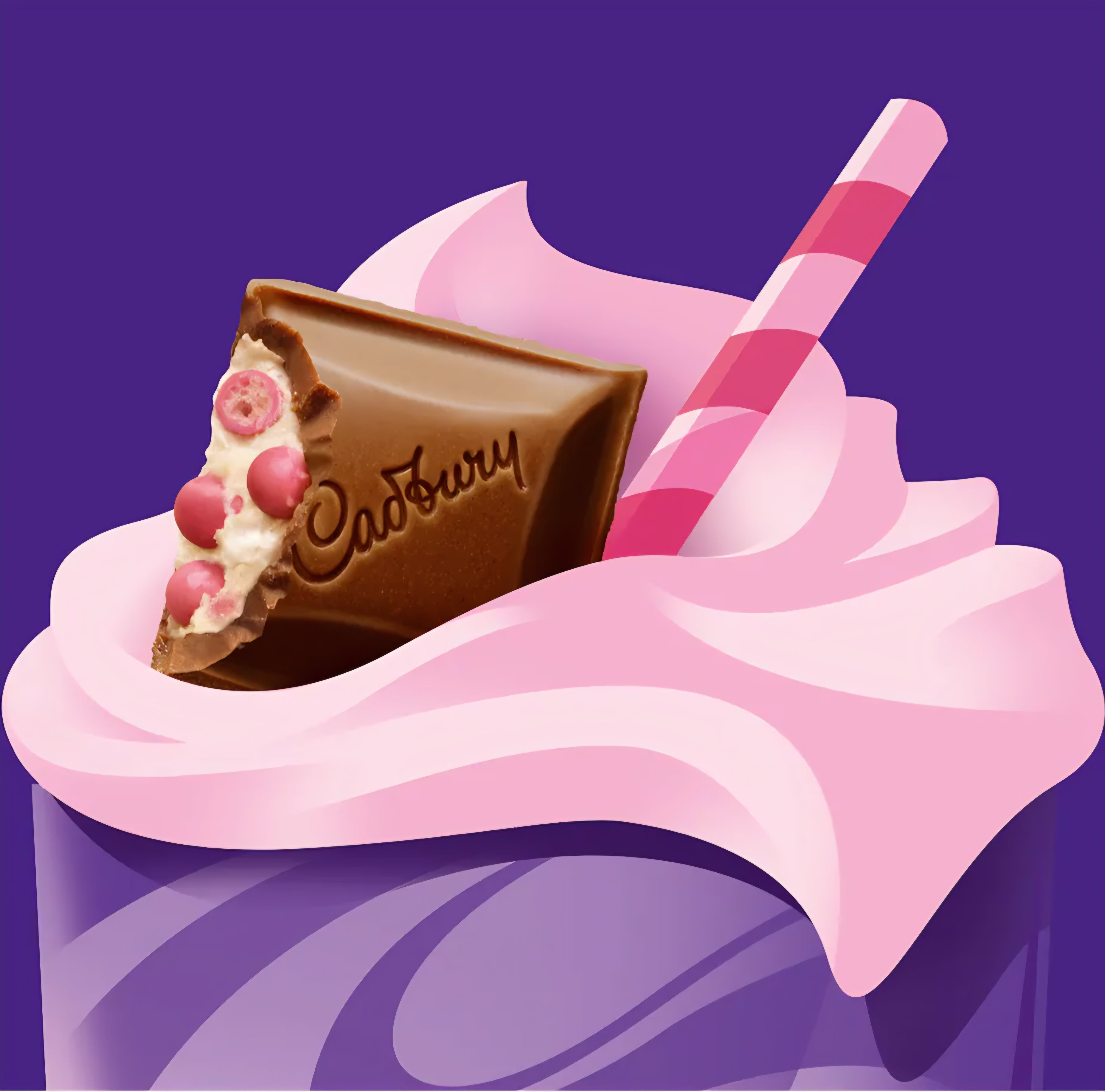 Cadbury Dairy Milk Strawberries & Creme Frappe