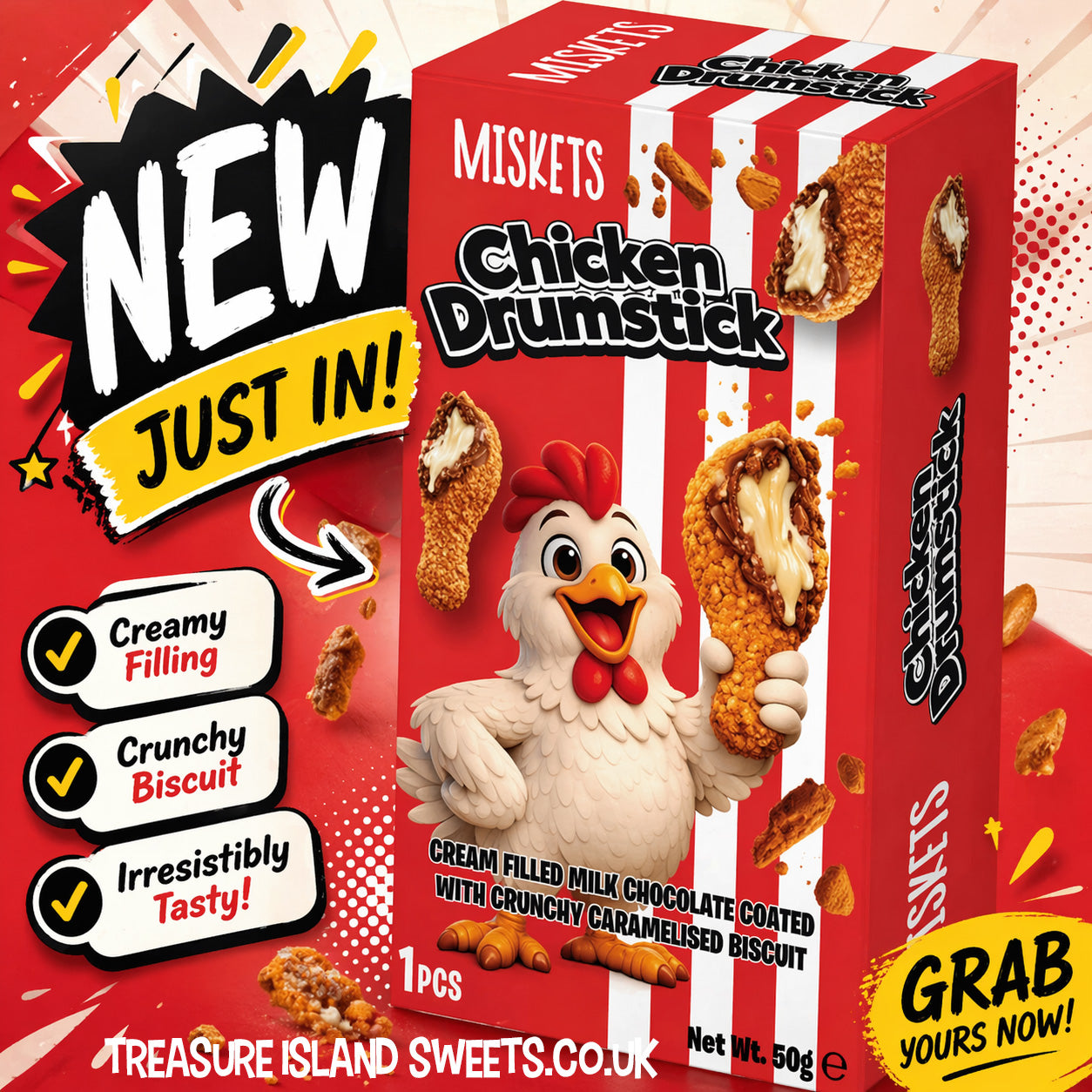 Miskets Chicken Drumstick Box 50g