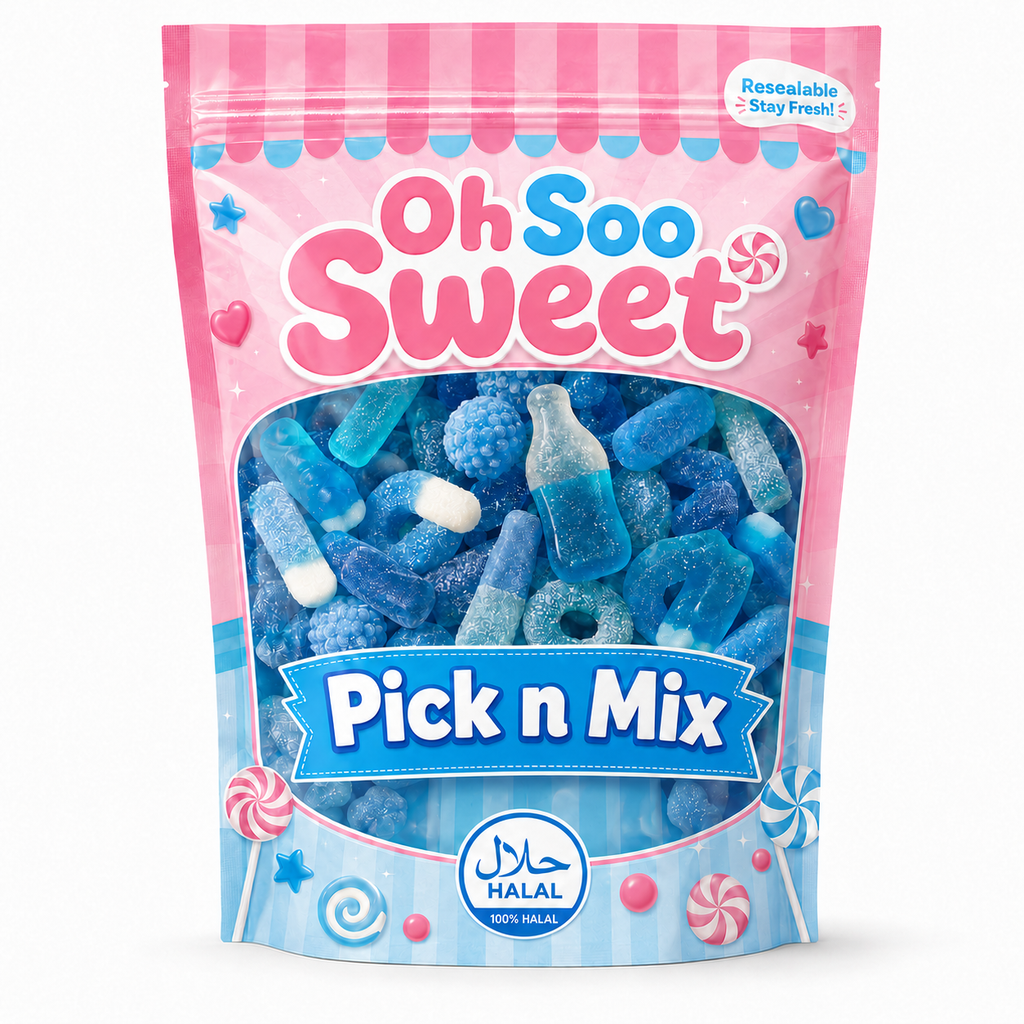 OhSoo Sweet Halal Blue Pick N Mix Pouch